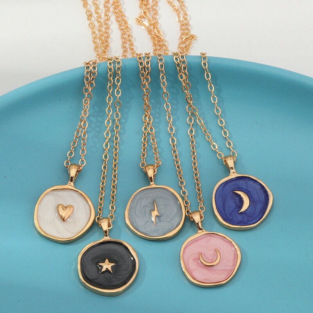 New Gold Lightning Bolt Pendant Neck… - Picture 4 of 4